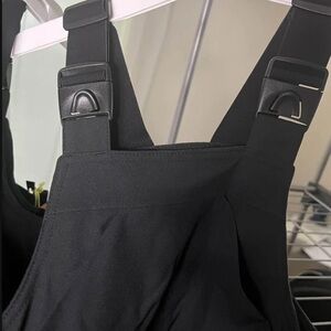 Black snowsuit bottoms with Adjustable Straps